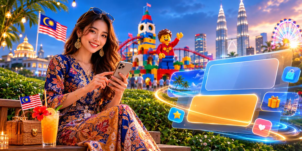 Pemain Malaysia bermain permainan slot online dengan motif batik melalui telefon pintar