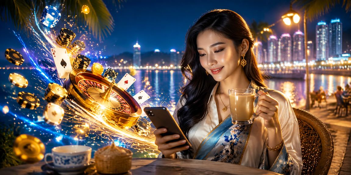 Pemain dari Pulau Pinang menggunakan platform kasino mudah alih dengan reka bentuk bertema Melayu